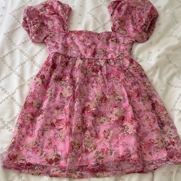 Francesca's Collections Dresses & Skirts - Floral Pink Dress